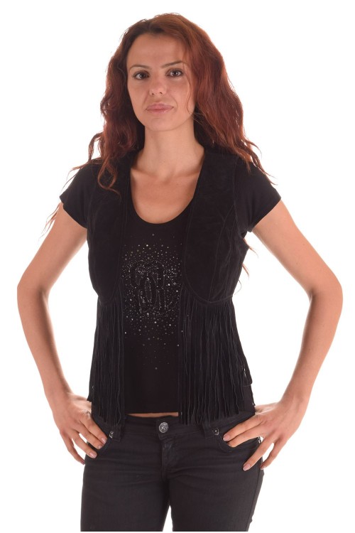 Vestă de damă din piele întoarsă 88.00