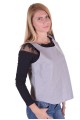 Bustiera de damă gri piele  1 67.00