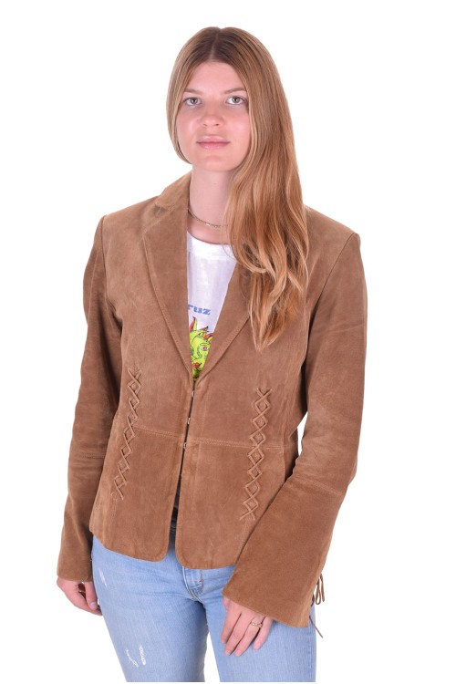 Sacou din piele întoarsă din piele naturală 78.00