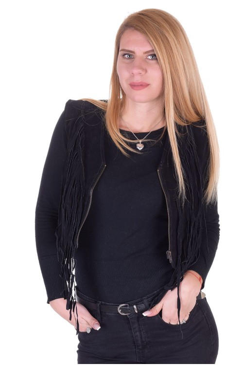 Vestă din piele întoarsă din piele naturală 67.00
