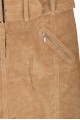 Fustă de damă de brand din piele întoarsă din piele naturală 67.00