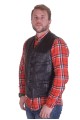Vestă neagră din piele naturală consistentă 78.00