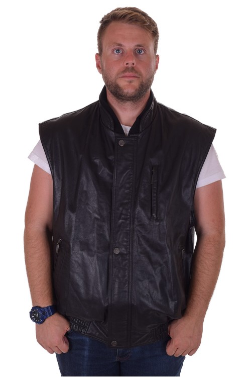 Vestă neagră piele 131.00