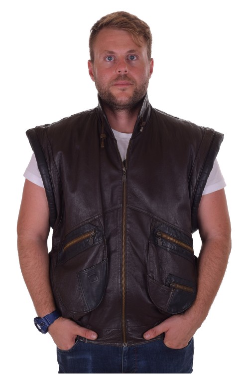 Vestă de bărbați din piele naturală 131.00