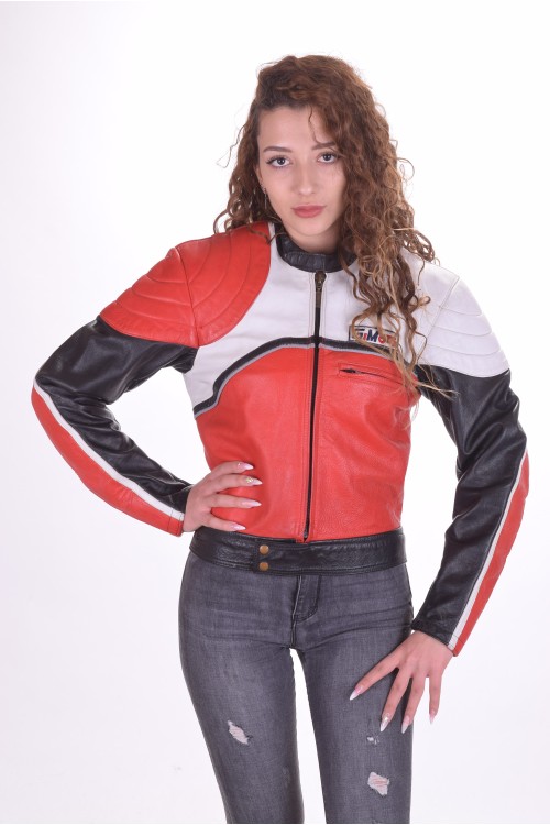 Geacă grozavă biker din piele naturală 120.00