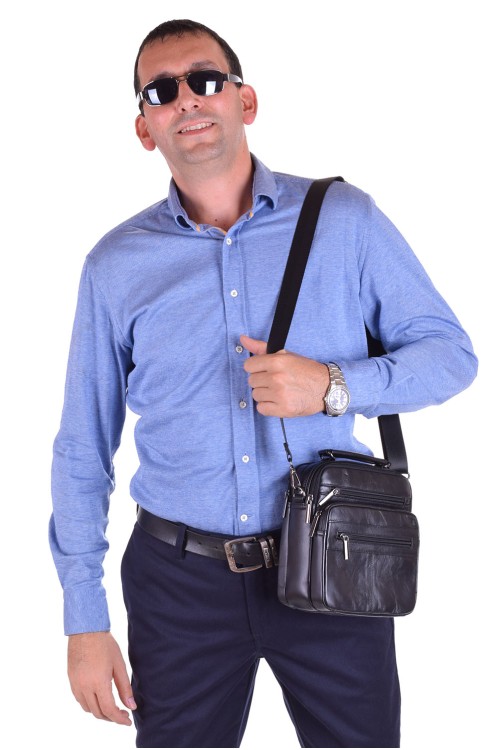 Geantă  de bărbați elegantă din piele naturală 162.00