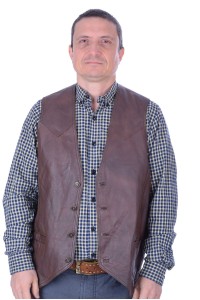 Vestă de bărbați din piele naturală