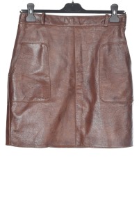 Fustă modernă din piele naturală