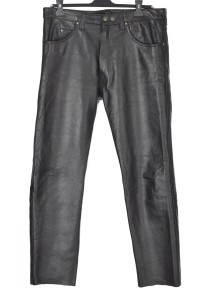 Pantalon de bărbați elegant din piele naturală