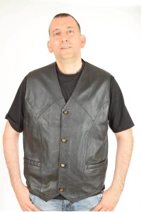 Vestă de damă elegantă din piele naturală