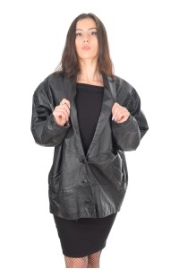 Geacă de damă drăguță din piele naturală