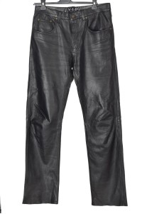 Pantalon de bărbați de brand din piele naturală