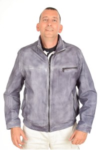 Geacă de bărbați elegantă din piele naturală